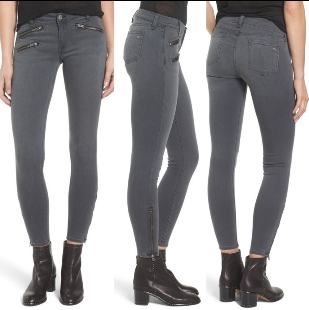 Rag and bone zipper seattle skinny jeans